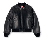 leather bomber jacket men